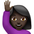 Woman Raising Hand Emoji Apple