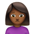 Woman Frowning Emoji Apple