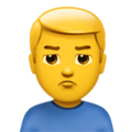Man Pouting Emoji Apple