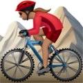 Woman Mountain Biking Emoji Apple