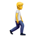 Person Walking Facing Right Emoji Apple
