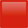 Large Red Square Emoji Apple