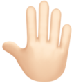 Raised Back Of Hand Emoji Apple