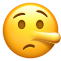Lying Face Emoji Apple