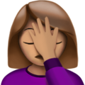 Woman Facepalming Emoji Apple