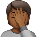 Person Facepalming Emoji Apple