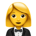 Woman In Tuxedo Emoji Apple