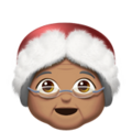 Mrs Claus Emoji Apple
