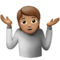 Person Shrugging Emoji Apple