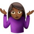 Woman Shrugging Emoji Apple