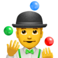 Man Juggling Emoji Apple