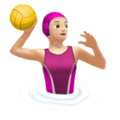 Woman Playing Water Polo Emoji Apple