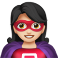 Woman Superhero Emoji Apple