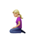 Woman Kneeling Emoji Apple