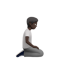 Person Kneeling Facing Right Emoji Apple