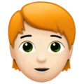 Person Red Hair Emoji Apple