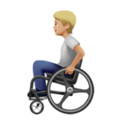 Person In Manual Wheelchair Emoji Apple