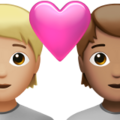 Couple With Heart Emoji Apple
