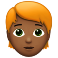 Person Red Hair Emoji Apple