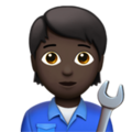 Mechanic Emoji Apple