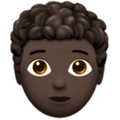 Person Curly Hair Emoji Apple