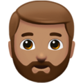 Man Beard Emoji Apple