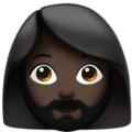 Woman Beard Emoji Apple
