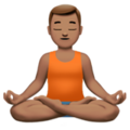 Man In Lotus Position Emoji Apple
