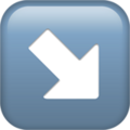 Down Right Arrow Emoji Apple