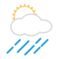 Sun Behind Rain Cloud Emoji Emojidex