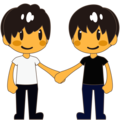 Men Holding Hands Emoji Emojidex