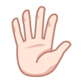 Hand With Fingers Splayed Emoji Emojidex