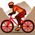 Person Mountain Biking Emoji Emojidex