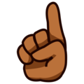 Index Pointing Up Emoji Emojidex
