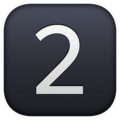 Keycap Digit Two Emoji Facebook
