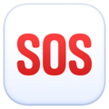 Sos Button Emoji Facebook