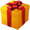 Wrapped Gift Emoji Facebook