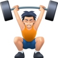 Person Lifting Weights Emoji Facebook