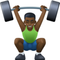 Man Lifting Weights Emoji Facebook