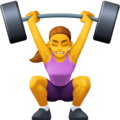 Woman Lifting Weights Emoji Facebook