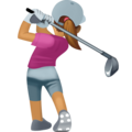 Woman Golfing Emoji Facebook