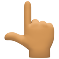 Backhand Index Pointing Up Emoji Facebook