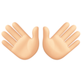 Open Hands Emoji Facebook