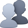 Busts In Silhouette Emoji Facebook
