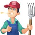 Man Farmer Emoji Facebook