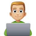 Man Technologist Emoji Facebook