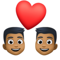 Couple With Heart Man Man Emoji Facebook