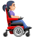 Woman In Motorized Wheelchair Facing Right Emoji Facebook
