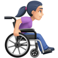 Woman In Manual Wheelchair Facing Right Emoji Facebook