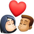 Kiss Woman Man Emoji Facebook